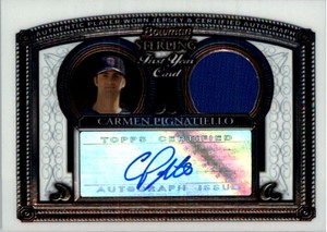 2005 Bowman Sterling Baseball Card #CPP C.Pignatiello AU Jsy A RC 