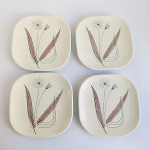 4 Vintage Franciscan TRIO Square Bread Plates -Gladding, McBean & Co.-1950s - Picture 1 of 8