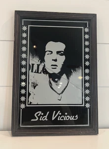 Vintage Cracked SID VICIOUS 12 inch Carnival Mirror, Sex Pistols PUNK Late 1970s - Picture 1 of 6