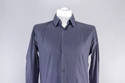 HUGO BOSS RED Egidion Camicia A Maniche Lunghe M Nera Collo Kent Slim Line B1441 - Immagine 1 di 4