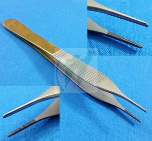 3 T/C ADSON DRESSING MICRO MINOR SURGERY FORCEPS 4.75" FINE POINT SERRATED TIP - Picture 1 of 6