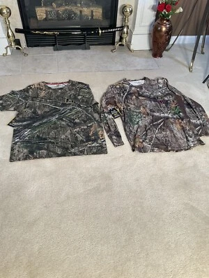 Realtree Mossy Oak Men Short Sleeve Tee Shirt XL With Scent Control. - Image 1 of 4