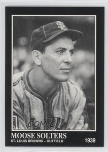 1991 The Sporting News Conlon Collection No MLB Logo on Back Moose Solters #285