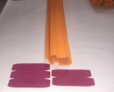 VINTAGE MATTEL HOT WHEELS RED LINE 10 PIECES OF 24" STRAIGHT TRACK - Image 1 of 4