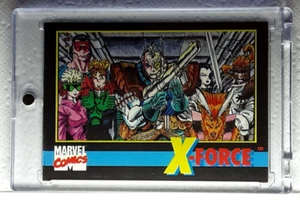 1991 Marvel Black Boarder  X-Force Card 5 X-FORCE. FREE ONE-TOUCH-HOLDER - Picture 1 of 2