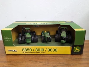 1/64 Ertl Farm Toy JOHN DEERE 8850 / 8010 / 9630 Tractor Set - Picture 1 of 3