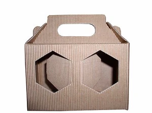 SCATOLA ASTUCCIO in cartone per 2 vasi miele da 250g (marrone) - confez. 5 pezzi - Foto 1 di 1