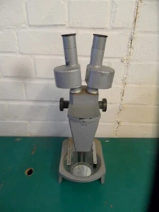 Vintage Charles Perry  Stereo Microscope Prefect 4820 1.4 & 4 Swivel Motion Lens - Picture 1 of 8