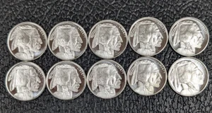 Lot of 10 BUFFALO Golden State Mint Round 1/10 oz .999 Fine Silver (EM172) - Picture 1 of 4