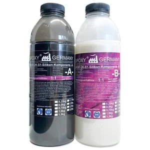 Double Silicone Premium Silicone Type S1 2 Component Dipoxy 2500g (2x1250g) - Picture 1 of 4