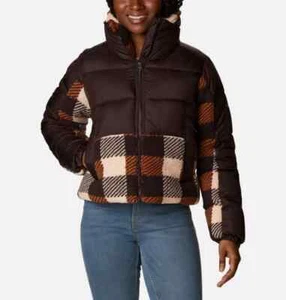 Columbia Women's Leadbetter Point Sherpa Hybrid Puffer Jacket - Picture 1 of 23