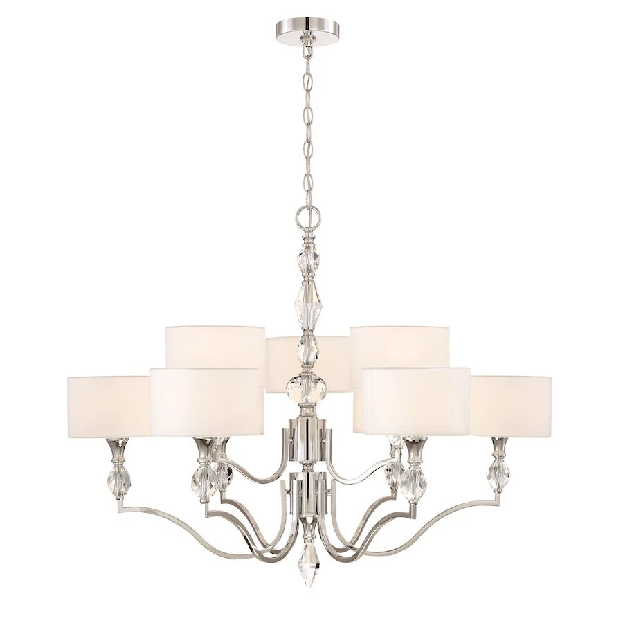 Lámpara de araña Designers Fountain Evi 9 luces, cromada - 89989-CH Foto 1 de 1