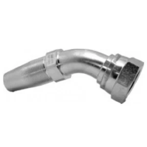SAE100R1/SAE100R2 HOSE X JIC FEMALE 45 DEGREE REUSABLE HOSE TAIL - Picture 1 of 12