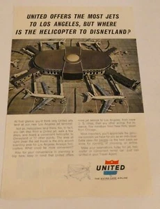UNITED AIRLINES VINTAGE ADVERTISEMENT 1966 - Picture 1 of 1