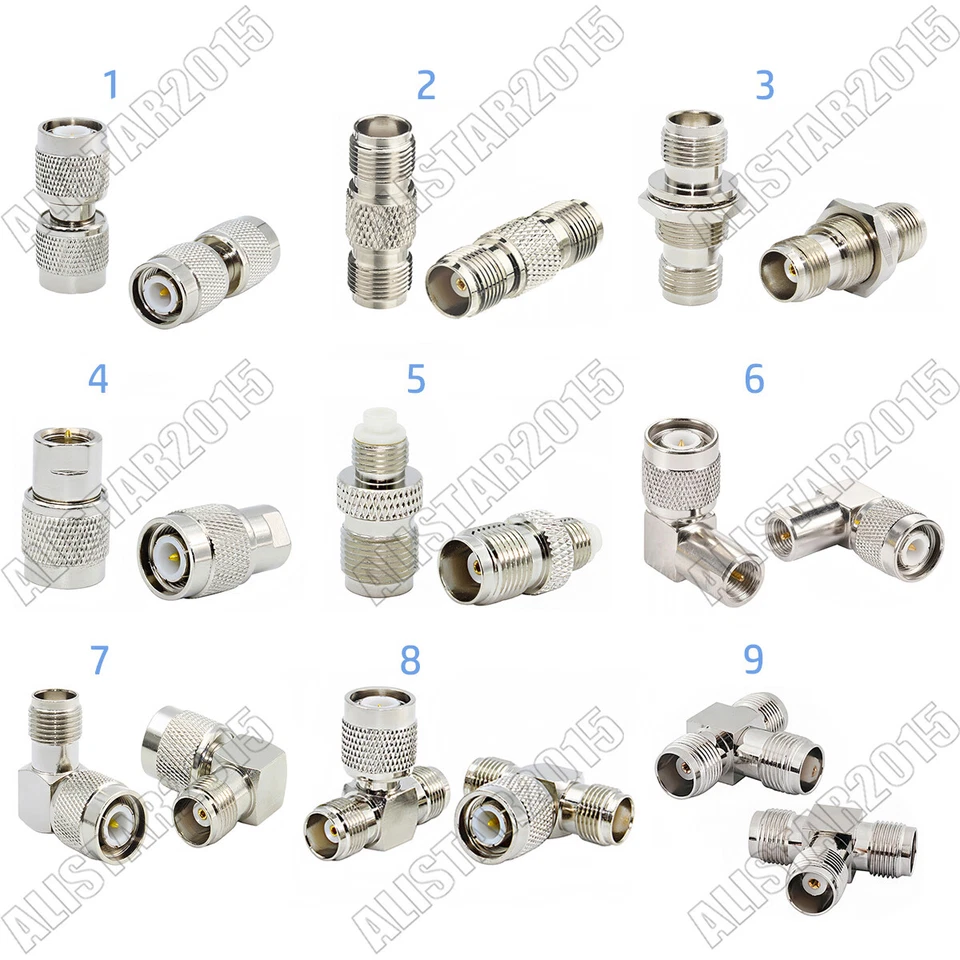 1x TNC Male Female to TNC FME Male Female Plug Jack Adapter RF Coaxial Connector - Image 1 of 1