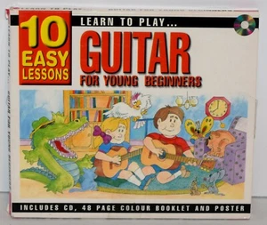 Learn To Play GITARRE Anfänger 10 einfache Lektionen CD mit 48 Seiten Booklet & Poster - Bild 1 von 4