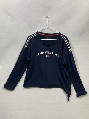 Suéter corto Tommy Hilfiger deportivo azul marino para mujer talla XXL Foto 1 de 4