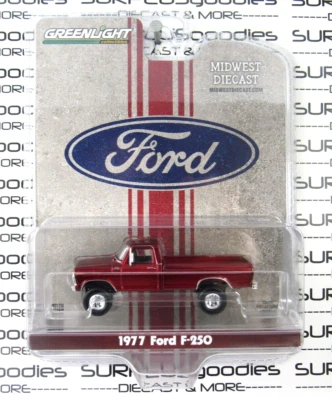 2024 Greenlight Midwest Diecast Ruby Red LIFTED 1977 FORD F250 F-250 #51614 - Image 1 of 4