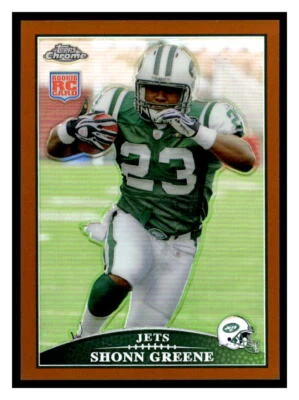 2009 Topps Chrome #TC176 Shonn Greene Copper Refractors #/649 - Image 1 of 2