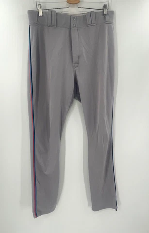 NICK FORTES MIAMI MARLINS MLB GREY MAJESTIC GAME USED PANTS 2019 STYLE Cover