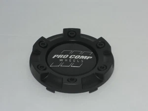 PRO COMP 42-CAP-SG FLAT MATTE SATIN BLACK WHEEL RIM CENTER CAP SNAP IN PORTION - Picture 1 of 3
