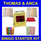 Bingo Starter Kit with Super Select Machine Bingo Tickets & Bingo Dabbers