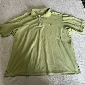 Tommy Bahama Polo Shirt 2XL Men Green Knit Solid Golf Preppy Summer - Picture 1 of 7
