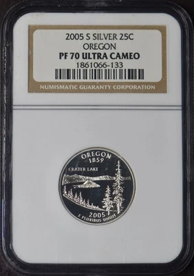 2005-S Oregon Silver State Quarter - NGC PF70 Ultra Cameo - ✪COINGIANTS✪ - Image 1 of 2
