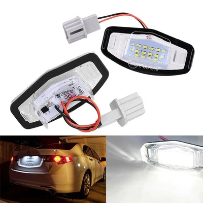 Luz de matrícula LED sin errores 12V para Honda Accord Civic Pilot Odyssey Foto 1 de 4