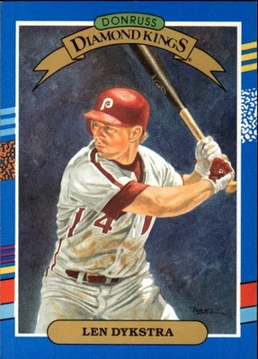 1991 Donruss #7 Len Dykstra [GOATCARDS] - Image 1 of 2