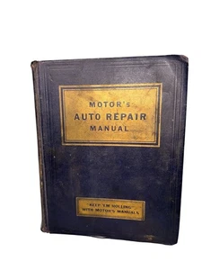 distressed Motors Auto Repair Manual Hardcover Vintage 1964 Edition Repair Book - Foto 1 di 6