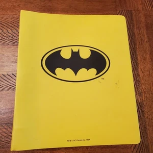 Rare Yellow Vintage Batman 3 Ring Binder 1964 TM and DC Comics Inc. - Picture 1 of 10
