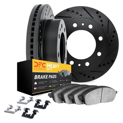 For Chevy Silverado 2500 HD 01-10 Brake Kit DFC Drilled & Slotted Front Brake Foto 1 de 3