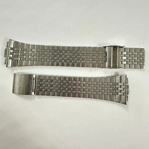Vintage Bulova Accutron 2-Piece All Stainless Steel 7416 - 22mm 7” Watch Band - Picture 1 of 5