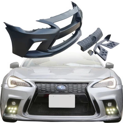VSaero FRP AG LF-S Front Bumper w Grille 5pc (ZN6) for BRZ Subaru 13-20 vsaero_ Foto 1 de 4