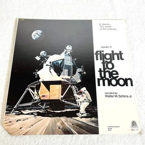 "Apollo 11: Flight To The Moon" 1969 LP, SEALED!, Documentary, Walter M Schirra - Picture 1 of 2
