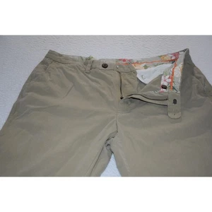 Tommy Bahama Hawaiian Style Silk Blend Pants Mens Size 38 x 28 Tan FLAT Front - Picture 1 of 6