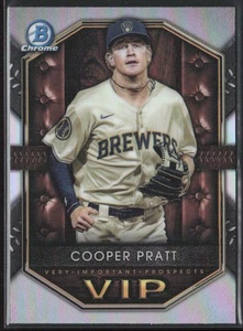 2025 Bowman #VIP-15 Cooper Pratt Very Important Prospects Milwaukee Brewers - Picture 1 of 2
