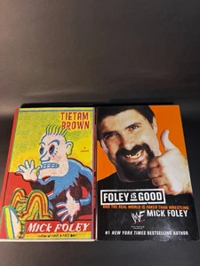 "Foley is Good" & “ Tietam Brown” Mick Foley  - Signed 1st Edition Books - Bild 1 von 23
