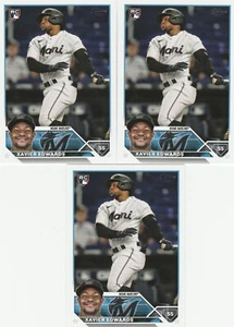 (3) Xavier Edwards Miami Marlins 2023 Topps Update Rookie Card RC #US296 - Picture 1 of 1