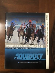 Aqueduct 2012 Wood memorial Program Signed All Jockyes Alpha Was In The Race. - Picture 1 of 2