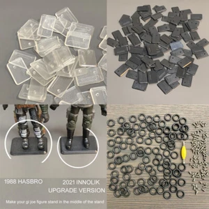 Posten Ständer Basis/T Haken/O-Ring/Schraube 3,75" GI JOE Figuren Körper Reparatur Zubehör - Bild 1 von 41