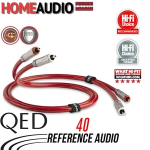 1m QED Reference Audio 40 Interconnect Stereo RCA 2Phono to 2Phono Jack Cable - Picture 1 of 5