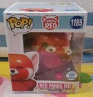 FUNKO POP! MEI TURNING RED FLOCKED PANDA  #1185, FUNKO SHOP EXCLUSIVE! IN-HAND!