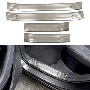 for Mazda CX-50 2023-2025 Silver Inner Door Foot Threshold Protector Cover 4pcs - Picture 1 of 3