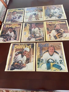 1982 Buffalo News Buffalo Sabres Pin-Up Poster Set 8 - 10 1/2 x 11 1/2" NRMT - Bild 1 von 1