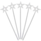 5pcs Silver Fairy Star Wand for Costume Party
