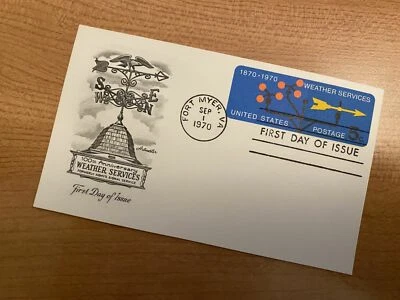 USPS Scott UX57 5c Weather Services First Day of Issue G (Good) Postal Card - Image 1 of 4