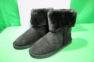 Charles Albert Women's Faux Fur Lined Winter Boots Black Size 8 New in Box - Picture 1 of 6