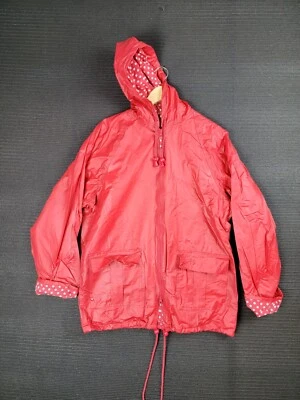 Rain-Slicks Chaqueta de Lluvia Mujer Grande Con Capucha Cortavientos Defectos de Polivinilo Foto 1 de 4